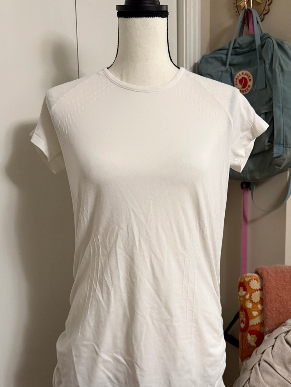 Athleta White Short-Sleeve Crewneck Performance Tee